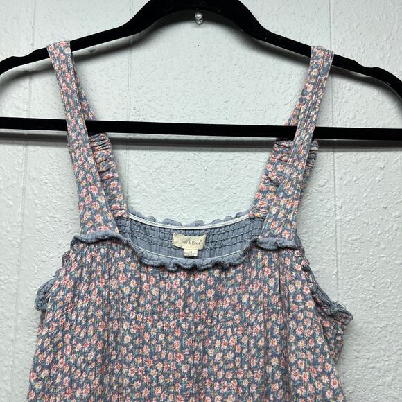 Sim & Sam Womens Babydoll Dress Medium Maxi Floral Cottagecore Fairy Romantic - Picture 3 of 16